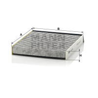 Фильтр салона MANN-FILTER CUK 2240
